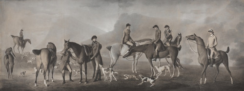 Digital Print - Tom Conolly of Castletown Hunting with His Friends by Robert Healy