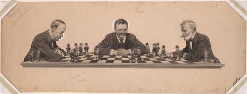 Digital Print - Theodore Roosevelt, John Milton Hay, Joseph Gurney Cannon by Charles Davis Mitchell