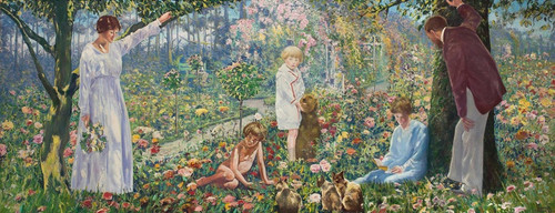 Digital Print - Garden de Louveciennes by Leon Kamir-Kaufmann