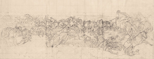 Digital Print - The charge of the 4th Light Horse Brigade at Beersheba by George Washington Lambert