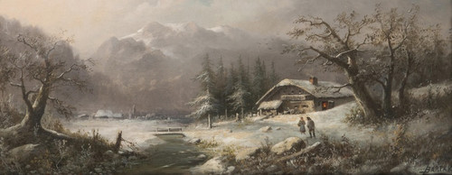 Digital Print - Winter Landscape by Ludvk Bartk