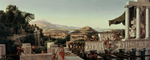 Digital Print - View into the Heyday of Greece by August Ahlborn
