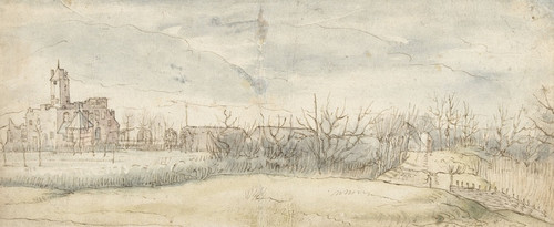 Digital Print - Gezicht op Kasteel Crayenhof te Zwijndrecht by Peter Paul Rubens