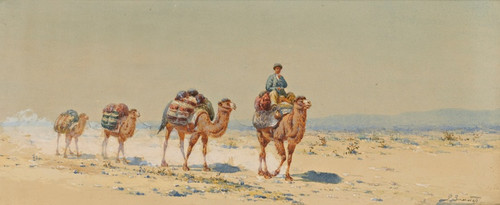 Digital Print - Desert Caravan by Richard Karlovich Zommer Digital Print - Desert Caravan by Richard Karlovich Zommer