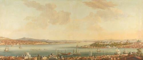 Digital Print - View of Constantinople (Istanbul) and the Seraglio from the Swedish Legation in Pera by Antoine van der Steen