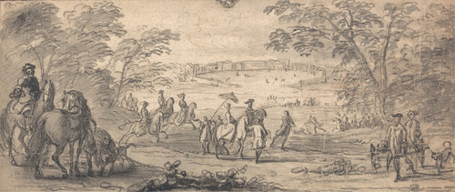 Digital Print - A Hunting Party by Jan Wyck