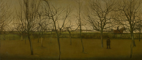 Digital Print - An Orchard in Winter by Valerius De Saedeleer