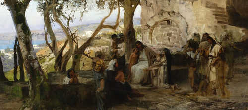 Digital Print - Christ among children by Henryk Siemiradzki