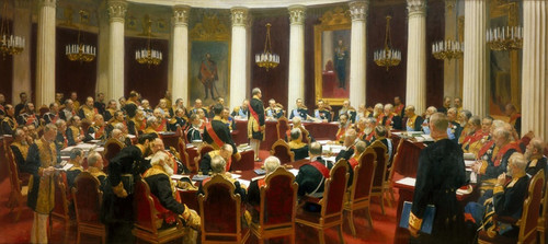 Digital Print - Ceremonial Sitting Of The State Council On 7 May 1901 Marking The Centenary Of Its Foundation by Ilya Efimovich Repin