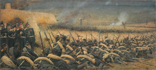 Digital Print - Before the attack. At Plevna by Vasily Vereshchagin