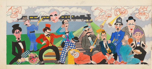 Digital Print - Perils of Pauline;Keystone Cops by John Decker