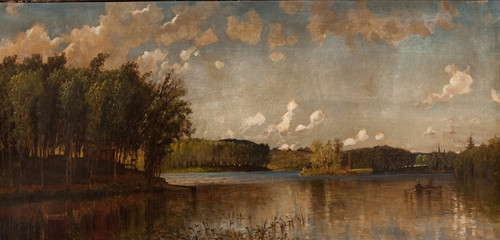 Digital Print - View Taken on the Charles River by D. Jerome Elwell
