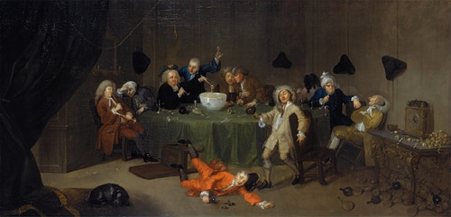 Digital Print - A Midnight Modern Conversation by William Hogarth