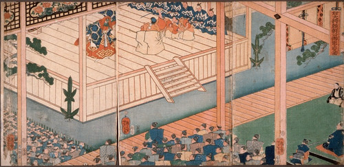 Digital Print - General of the Right Lord Yoritomo inspects a special N performance by Tsukioka Yoshitoshi