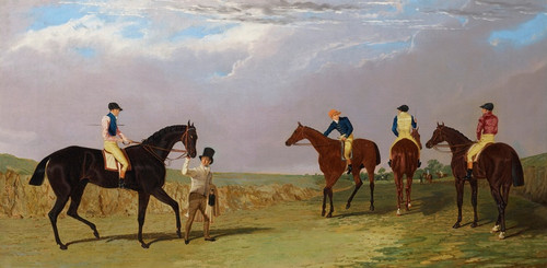 Digital Print - The Doncaster Gold Cup 1825; 'Lottery', 'Longwaist', 'Cedric' and 'Figaro' by John Frederick Herring Snr.