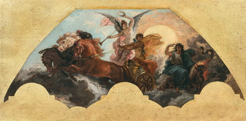 Digital Print - Le triomphe d'Apollon, projet pour le dcor de l'opra Garnier by Isidore Pils