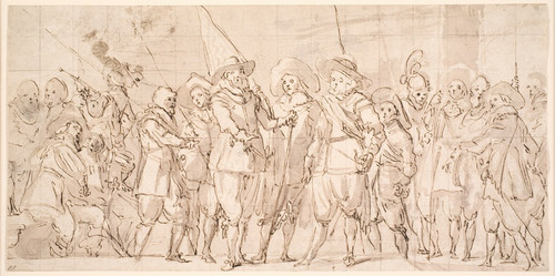 Digital Print - Corporaalschap van Kapitein Allaert Gloeck by Thomas de Keyser
