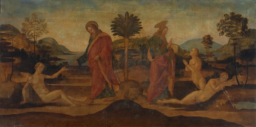 Digital Print - The Creation of Adam andEve by Master of Apollo and Daphne