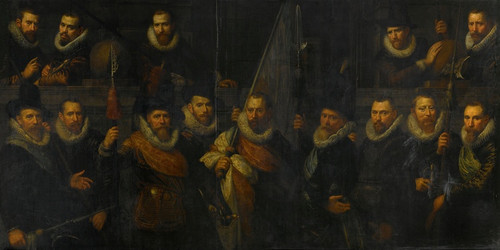 Digital Print - Officers and other civic Guardsmen of the IIIrd District of Amsterdam, under the Command of Captain Jacob Gerritsz Hoyngh and Lieutenant Nanningh Florisz Cloeck by Paulus Moreelse