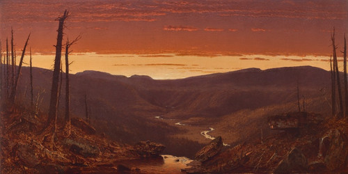 Digital Print - Twilight in theCatskills by Sanford Robinson Gifford