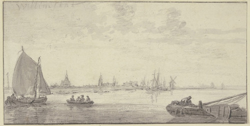 Digital Print - Ansicht von Willemstad, Gemeinde Moerdijk by Aelbert Cuyp