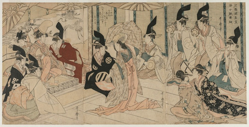 Digital Print - Scene Adapted from the play The Treasury of Loyal Retainers (Chushingura) by Kitagawa Utamaro