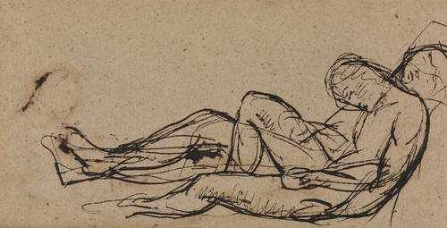 Digital Print - The Murder of Duncan - Study of Sleeping Grooms by Benjamin Robert Haydon