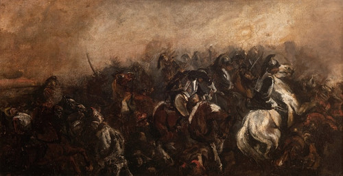 Digital Print - The Battle of Mozhaisk by Piotr Michaowski