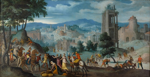 Digital Print - The Encounter of David and Abigail by Lambert Van Noort