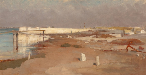 Digital Print - On the Shore by French School