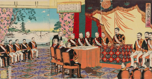 Digital Print - Meeting at the General Staff Headquarters by Watanabe Nobukazu
