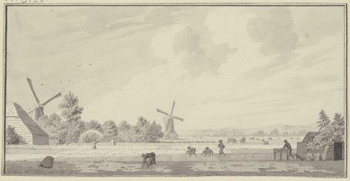 Digital Print - Buyten Haarlem by Cornelis Pronk