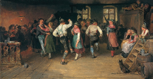 Digital Print - Erntetanz by Hugo Kauffmann