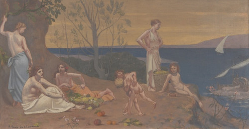 Digital Print - Doux Pays (PleasantLand) by Pierre Puvis de Chavannes