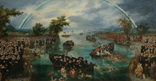 Digital Print - Fishing for Souls by Adriaen Pietersz. Van De Venne