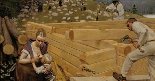 Digital Print - Building by Akseli Gallen-Kallela