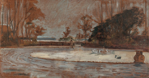 Digital Print - In front of a house in Wielgie by Jacek Malczewski Digital Print - In front of a house in Wielgie by Jacek Malczewski