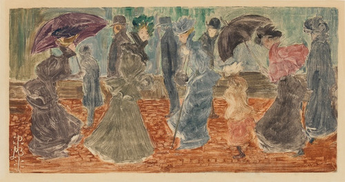 Digital Print - Rainy Day, Boston by Maurice Prendergast