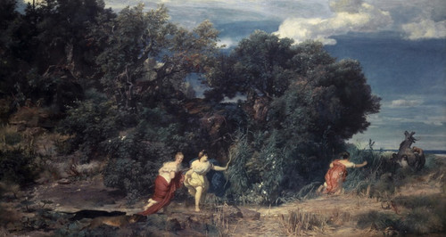 Digital Print - Dianas Hunt by Arnold Bcklin