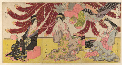 Digital Print - The Courtesans of the Chojiya on Display in the Daytime (Chojiya hirumise) by Chokosai Eisho