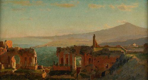 Digital Print - Mt. Aetna from Taormina by William Stanley Haseltine