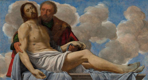 Digital Print - Christ with Joseph of Arimathea by Giovanni Girolamo Savoldo