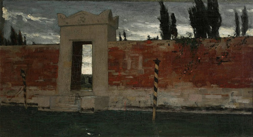 Digital Print - Cemetery in Venice, sketch by Wadysaw Czachrski