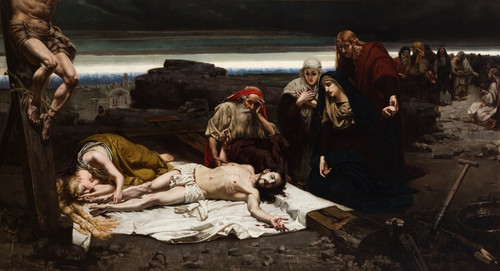 Digital Print - Descent from the Cross by Jzef Unierzyski