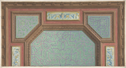 Digital Print - Design for Ceiling, Htel Hope by Jules-Edmond-Charles Lachaise