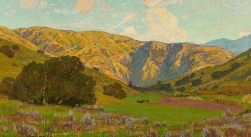 Digital Print - Meadow with Distant Hills by William Wendt