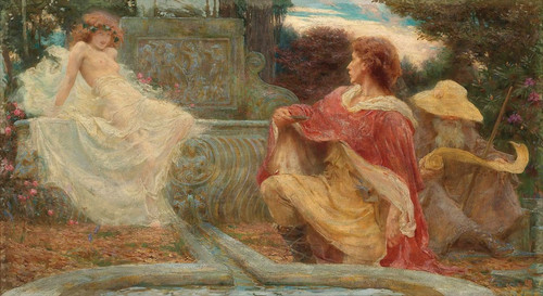Digital Print - The Spirit Of The Fountain by Herbert James Draper