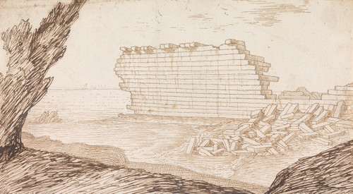 Digital Print - The Most Considerable Remains of the Walls of Gnatia by Henry Swinburne