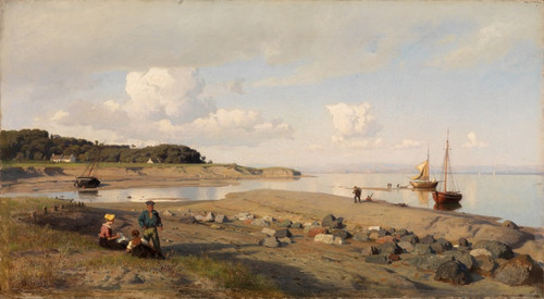 Digital Print - Schottische Kstenlandschaft by Hans Gude
