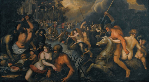 Digital Print - Battle of the sea gods by Venetian School